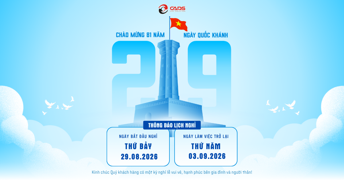 THÔNG BÁO LỊCH NGHỈ LỄ QUỐC KHÁNH 2/9